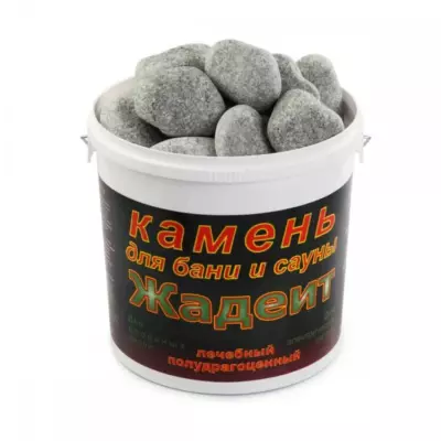 Банный камень для печи Жадеит шлифованный